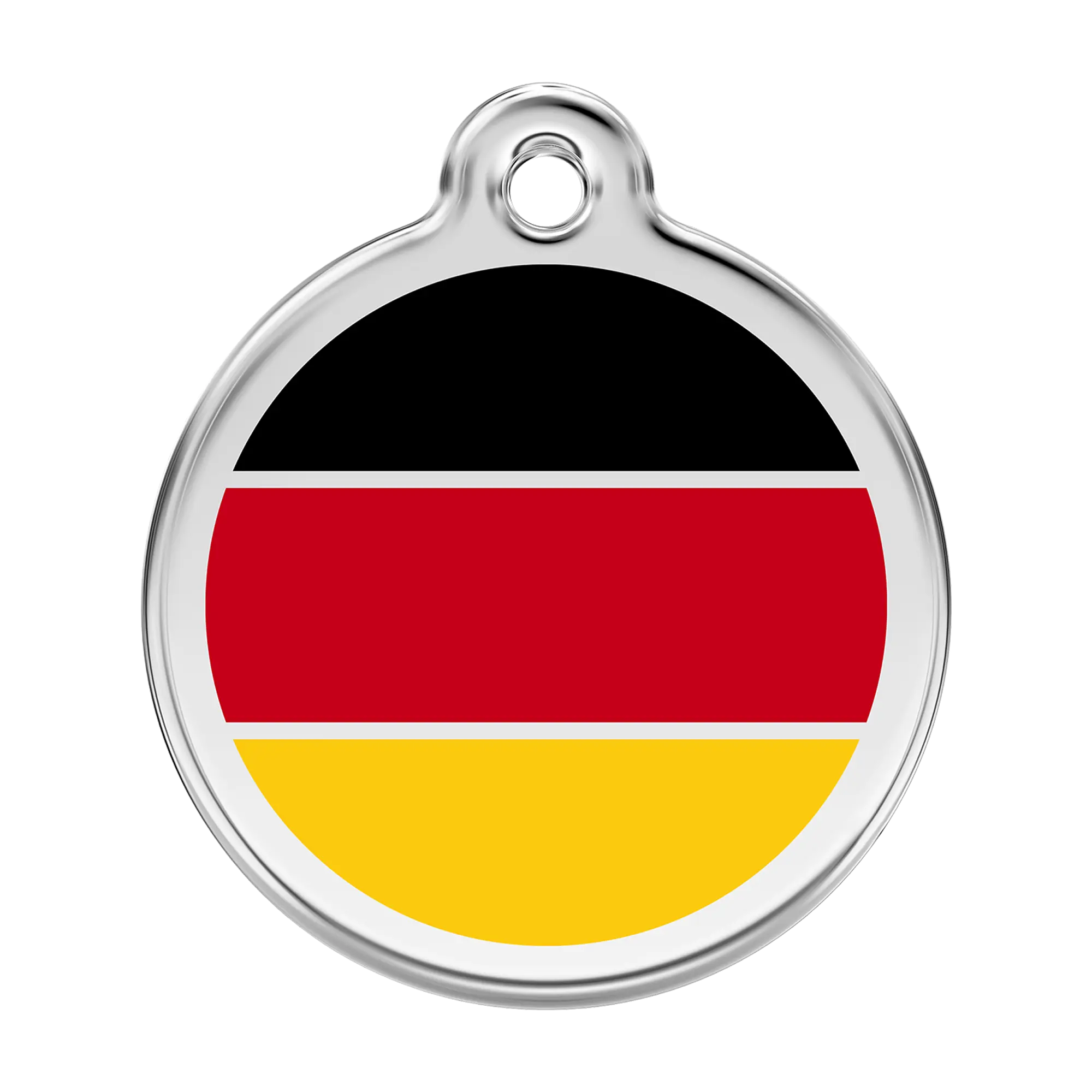 Red Dingo German Flag pet ID tag