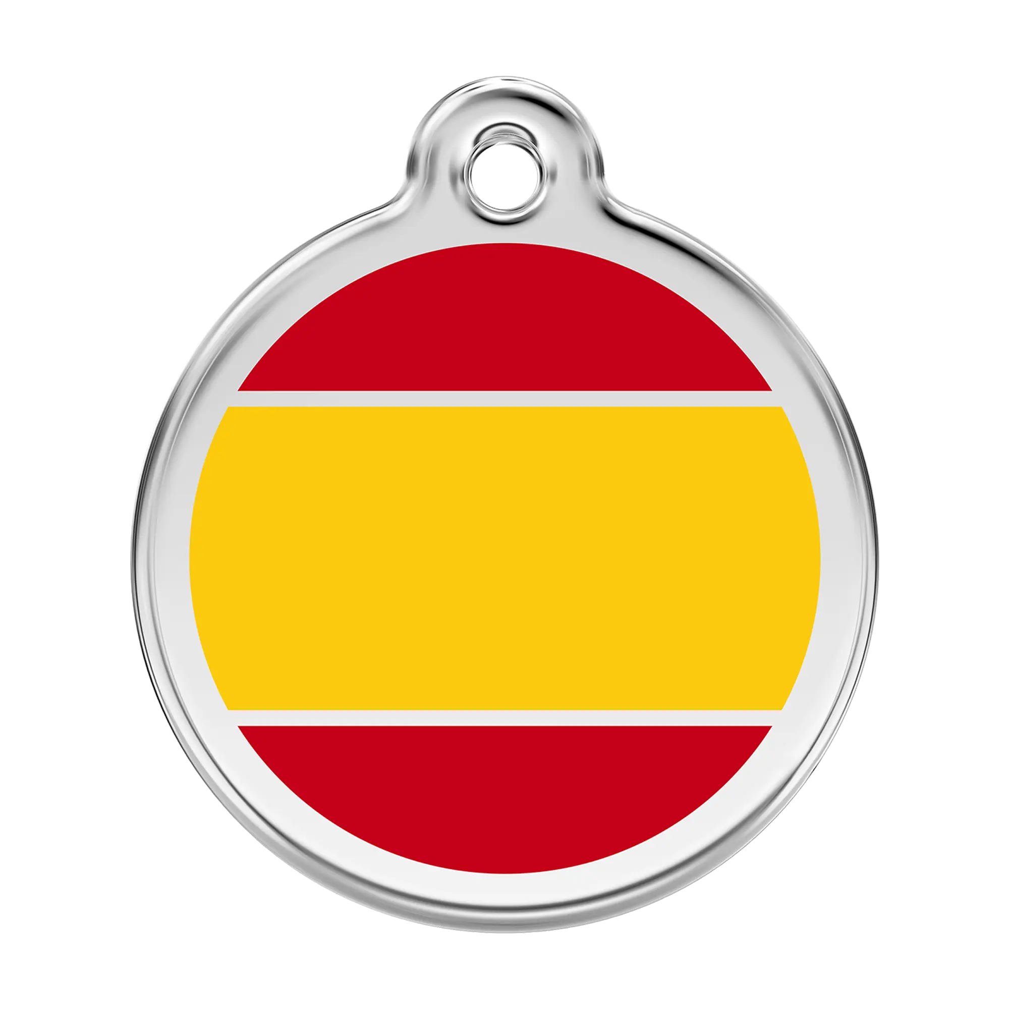 Red Dingo Spanish Flag pet ID tag